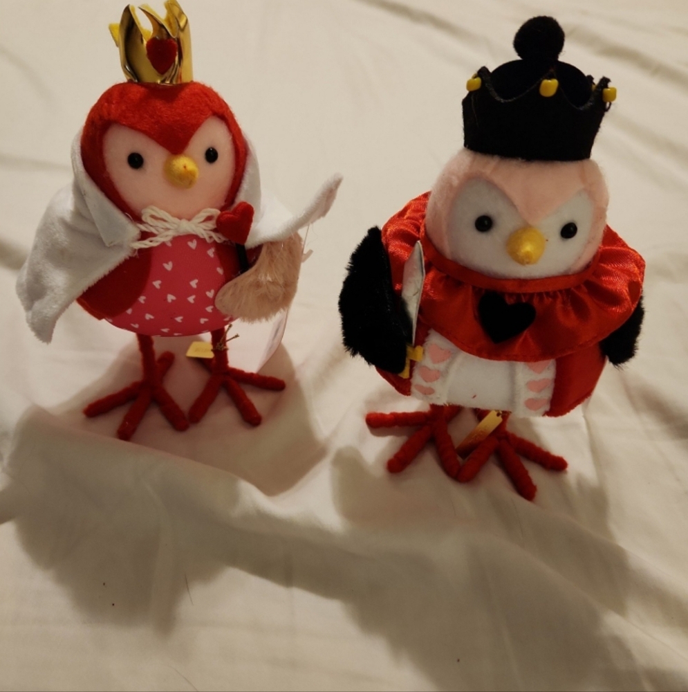 Target spritz king and queen valentine's birds nwt